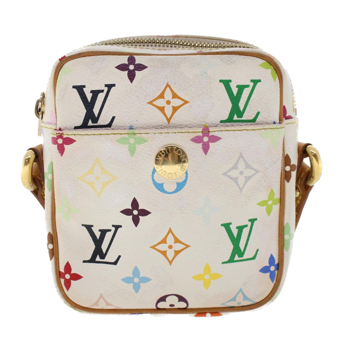 Louis Vuitton Rift White Canvas Shoulder Bag (Pre-Owned)
