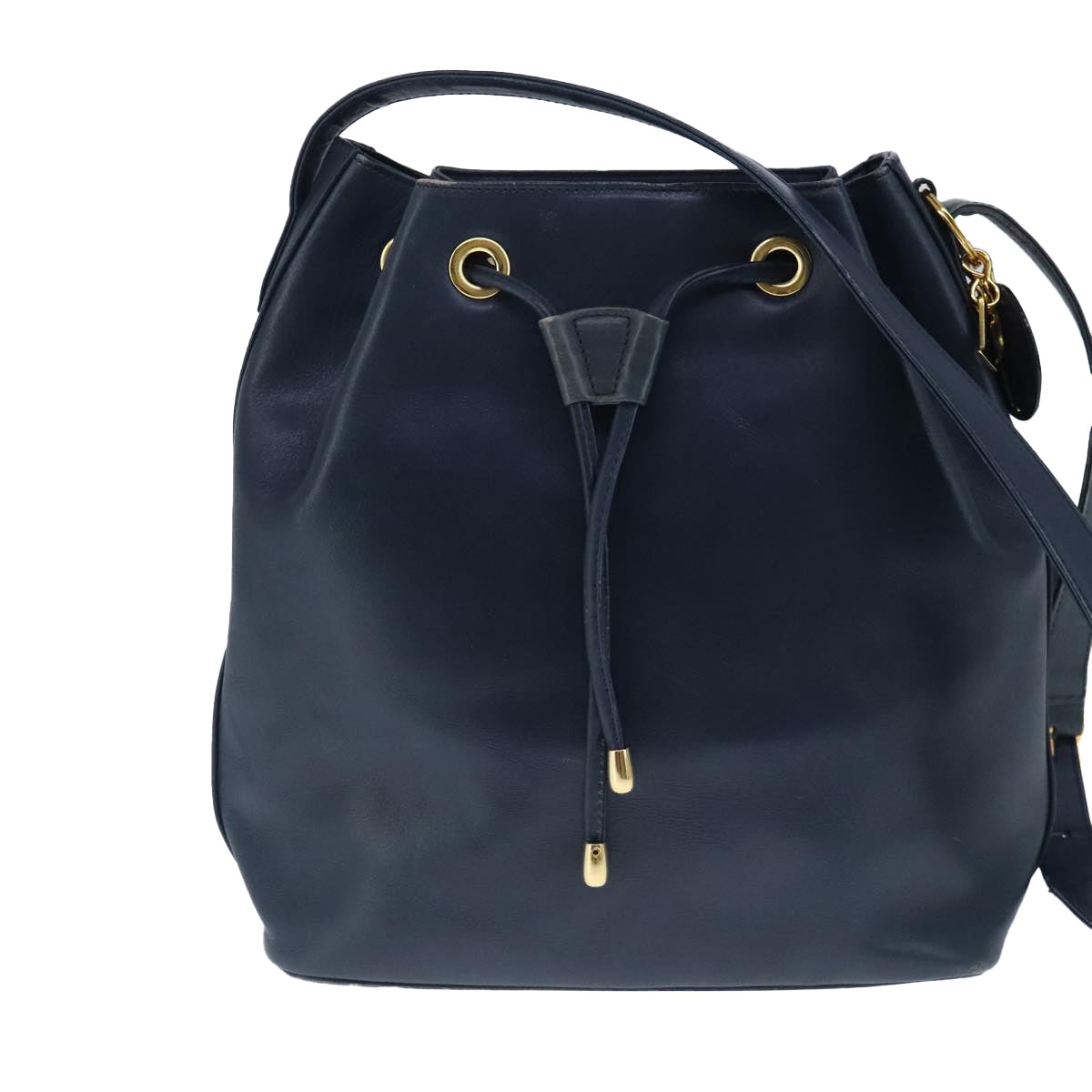 Dior Navy Leather Shoulder Bag (Pre-Owned)