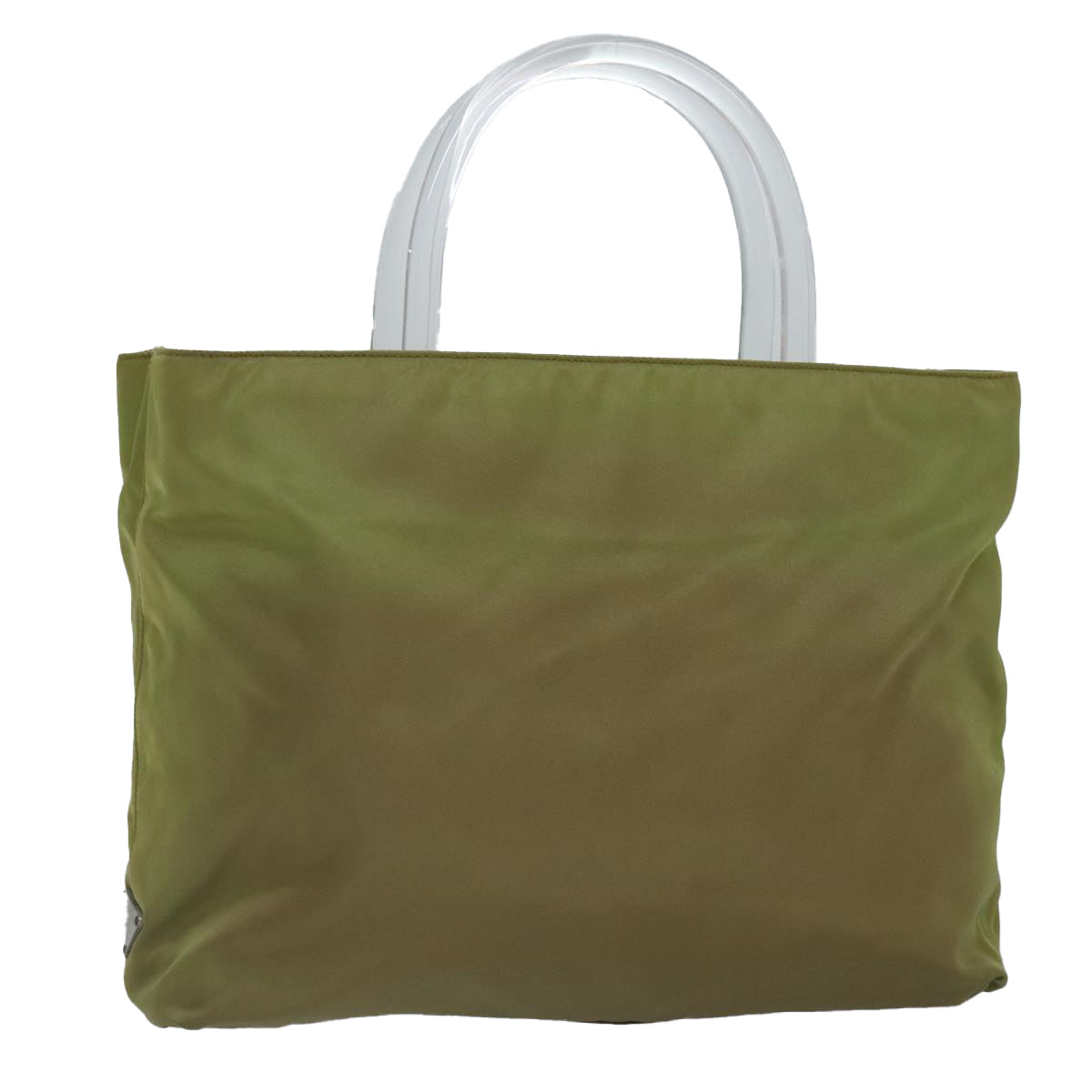 Prada Tessuto Khaki Synthetic Handbag (Pre-Owned)
