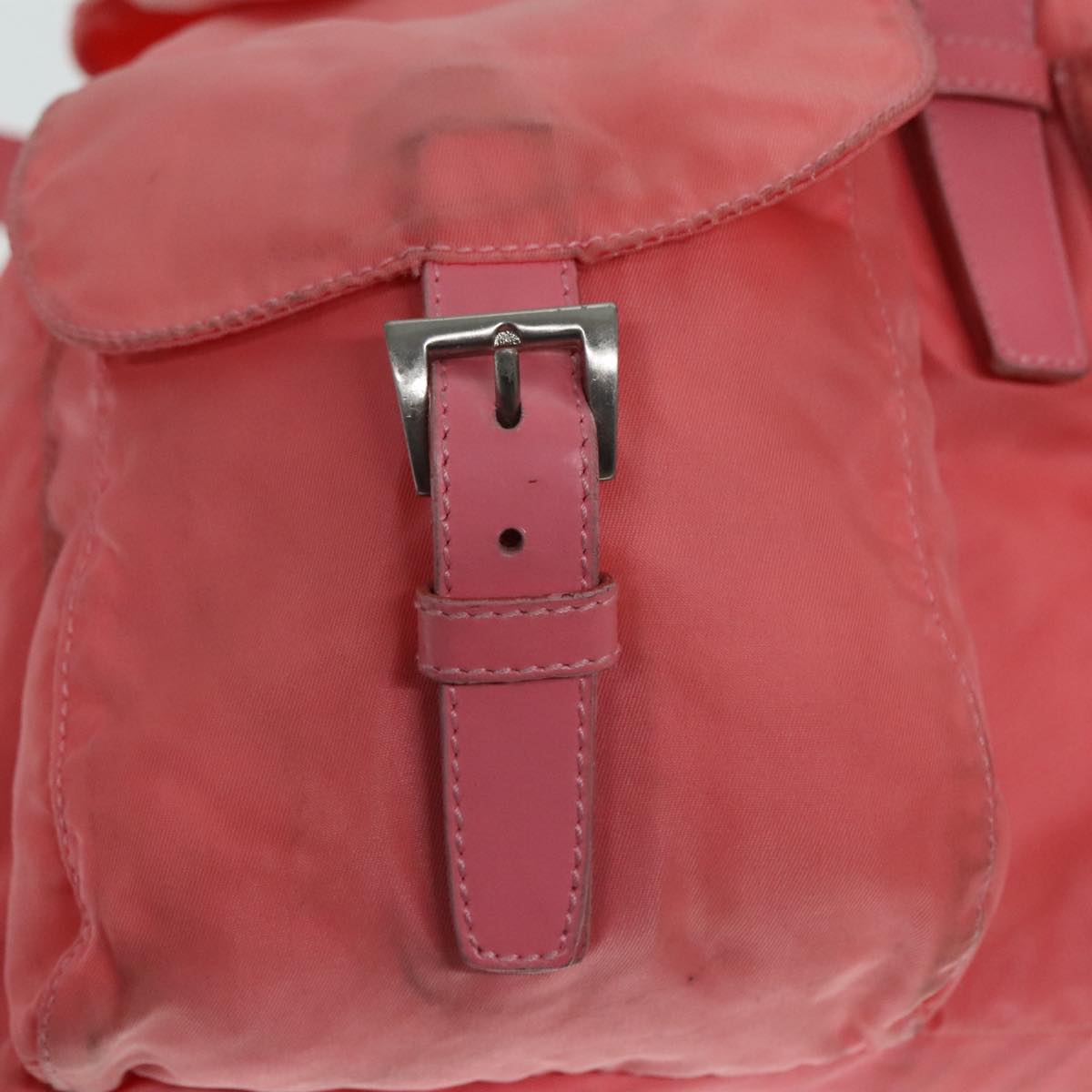 Prada Re-Nylon Pink Canvas Backpack Bag (Pre-Owned)