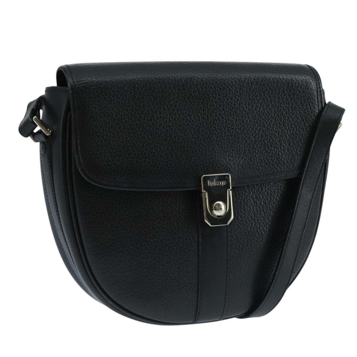 Burberry Black Leather Shoulder Bag (Pre-Owned)