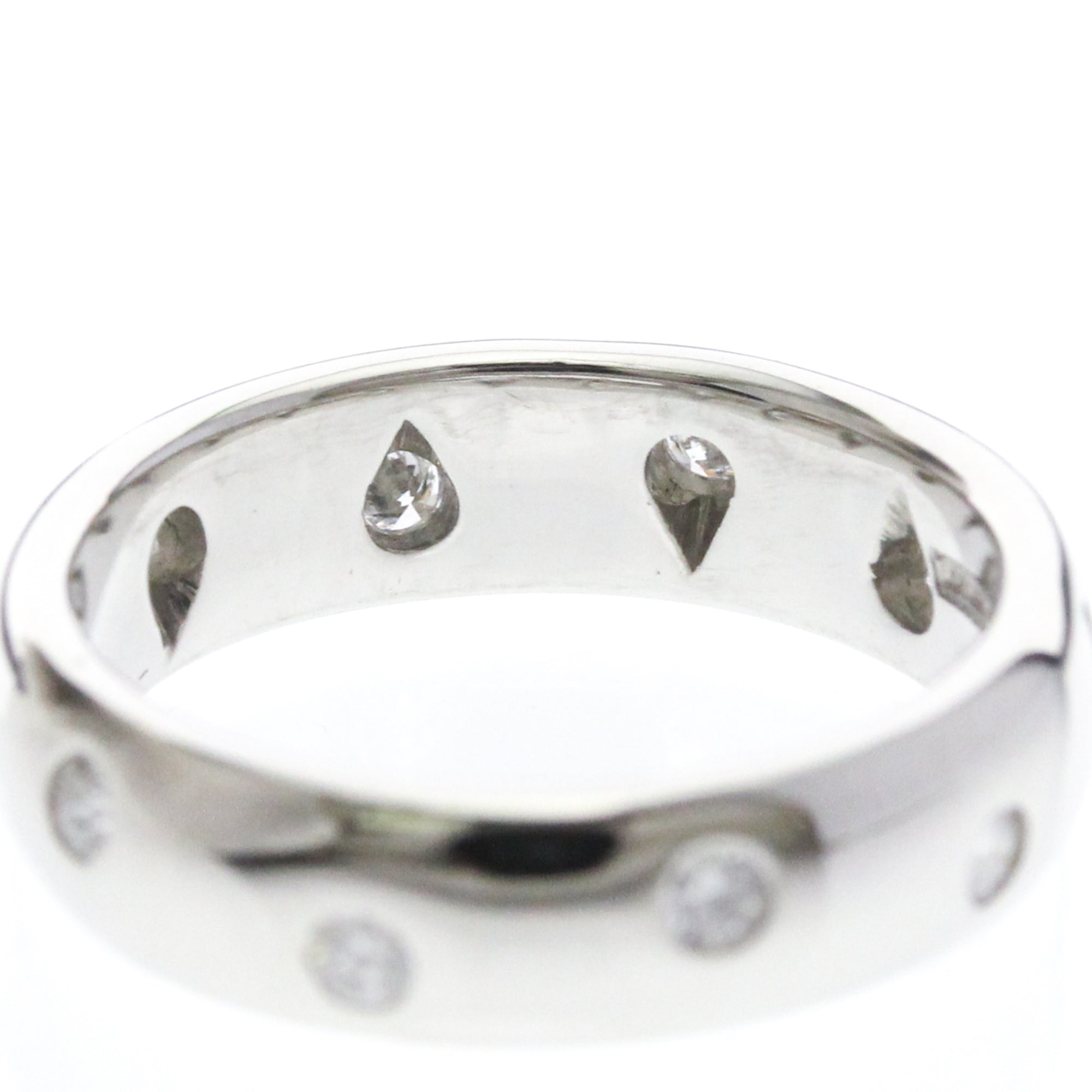 Tiffany & Co. Dots 950 Platinum Silver Platinum Ring Jewelry (Pre-Owned)