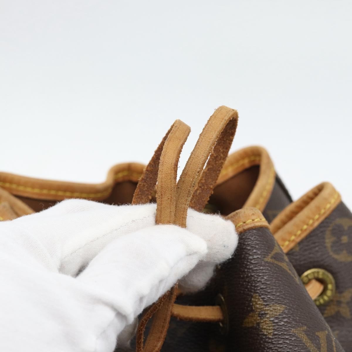 Louis Vuitton Vintage Montsouris Monogram Canvas Brown Canvas Backpack Bag (Pre-Owned)