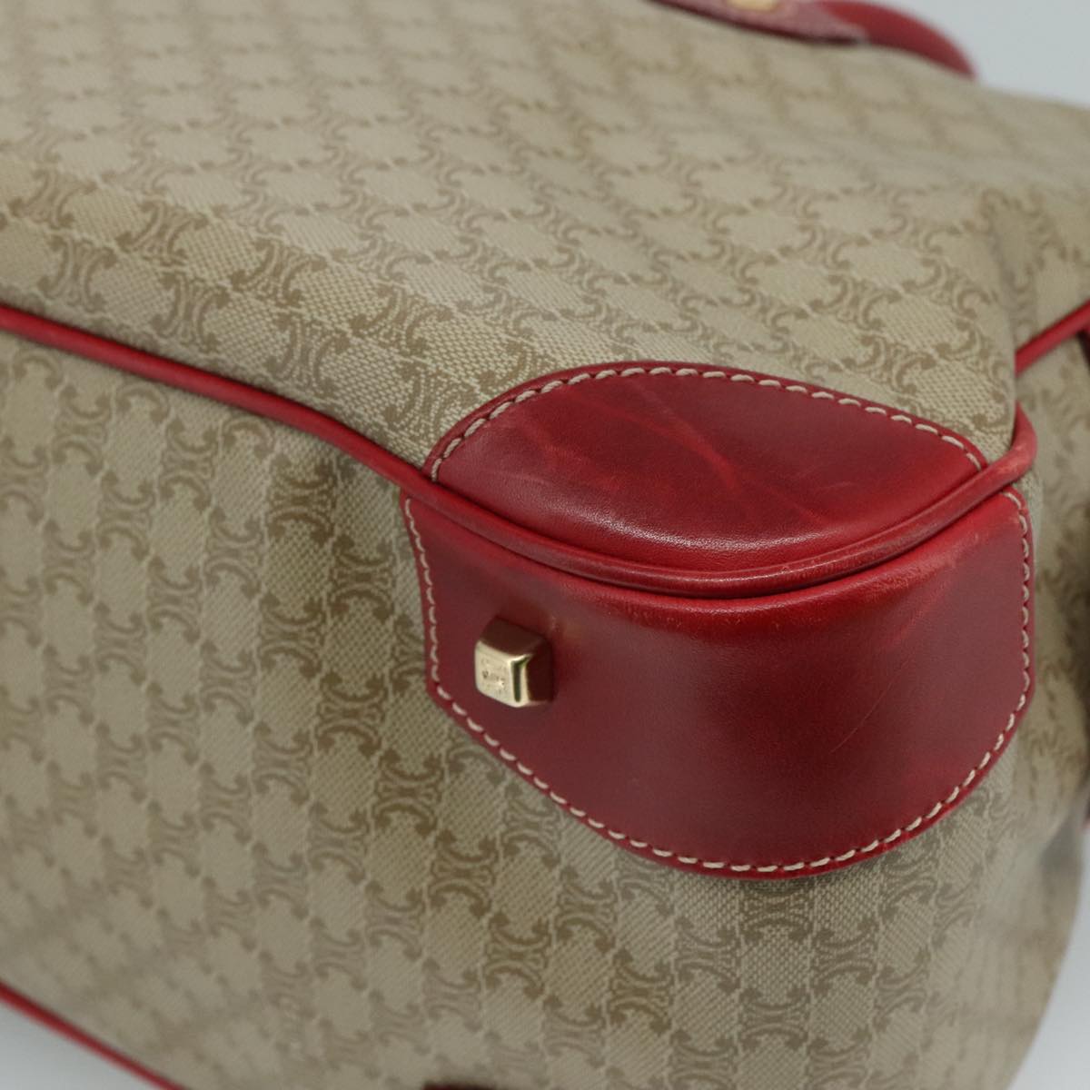 Céline Macadam Beige Canvas Handbag (Pre-Owned)