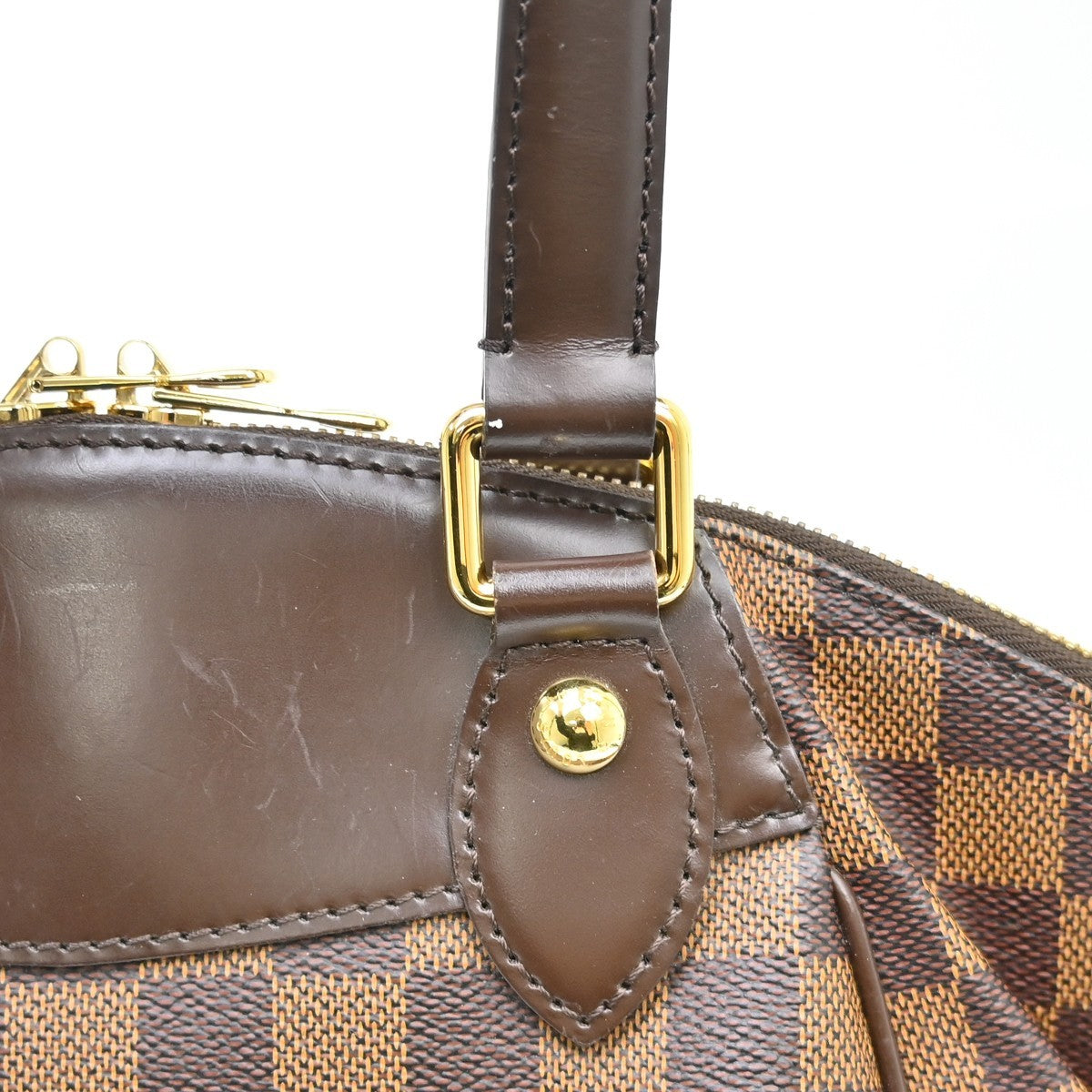 Louis Vuitton Verona Damier Ebene Brown Canvas Tote Bag Bag (Pre-Owned)