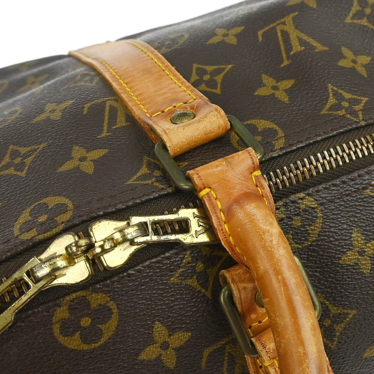 Louis Vuitton Keepall Monogram Brown Canvas Travel Bag Bag (Pre-Owned)