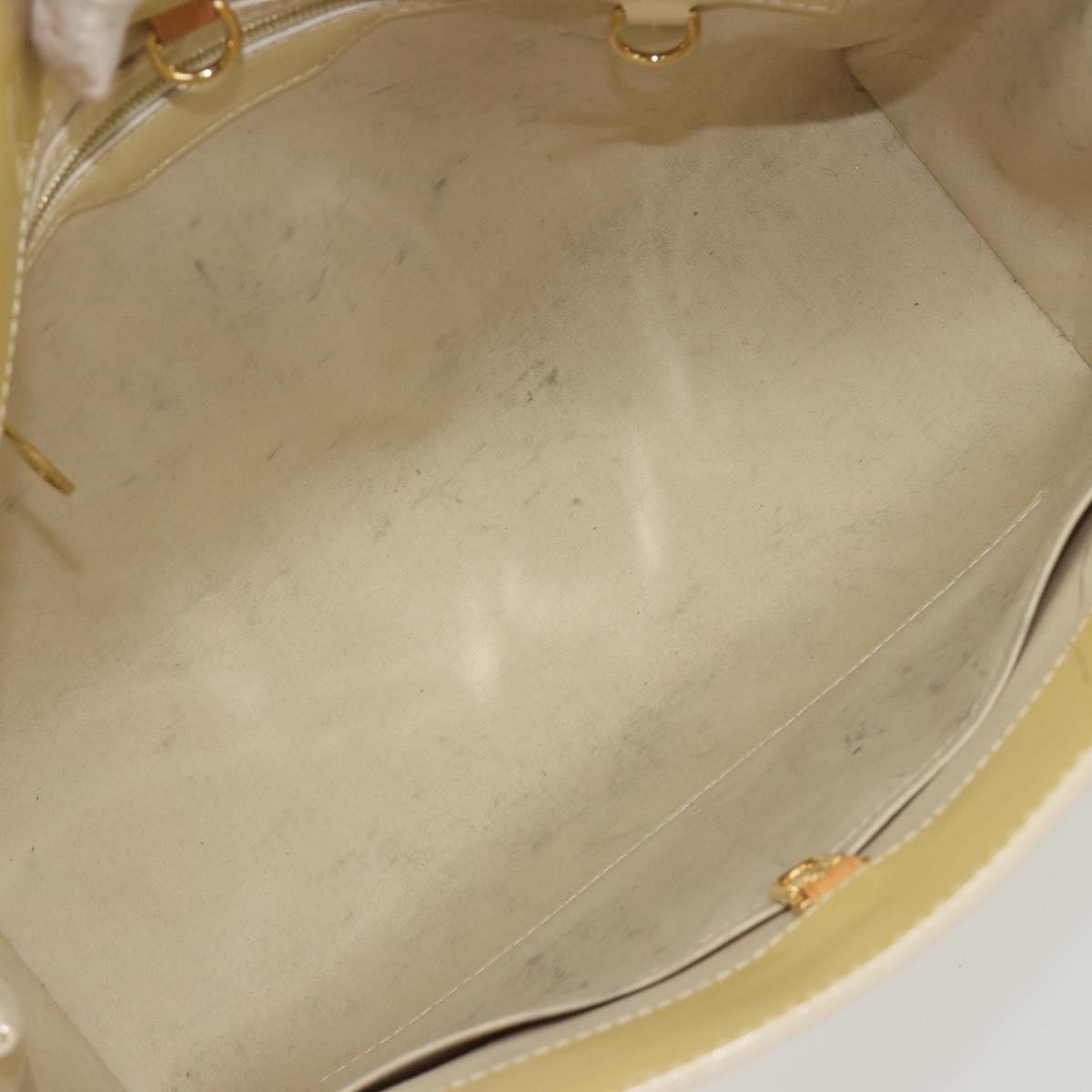 Louis Vuitton Catalina Monogram Vernis Yellow Patent_Leather Tote Bag Bag (Pre-Owned)