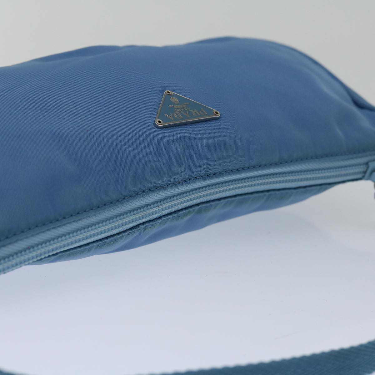 Prada Tessuto Blue Synthetic Shoulder Bag (Pre-Owned)