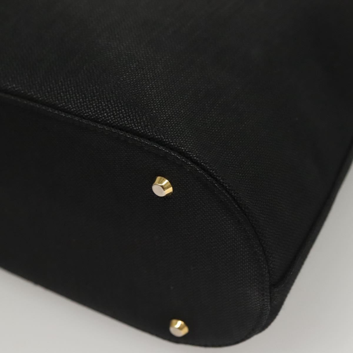 Givenchy Vintage 4G Leather Black Canvas Shoulder Bag Bag (Pre-Owned)