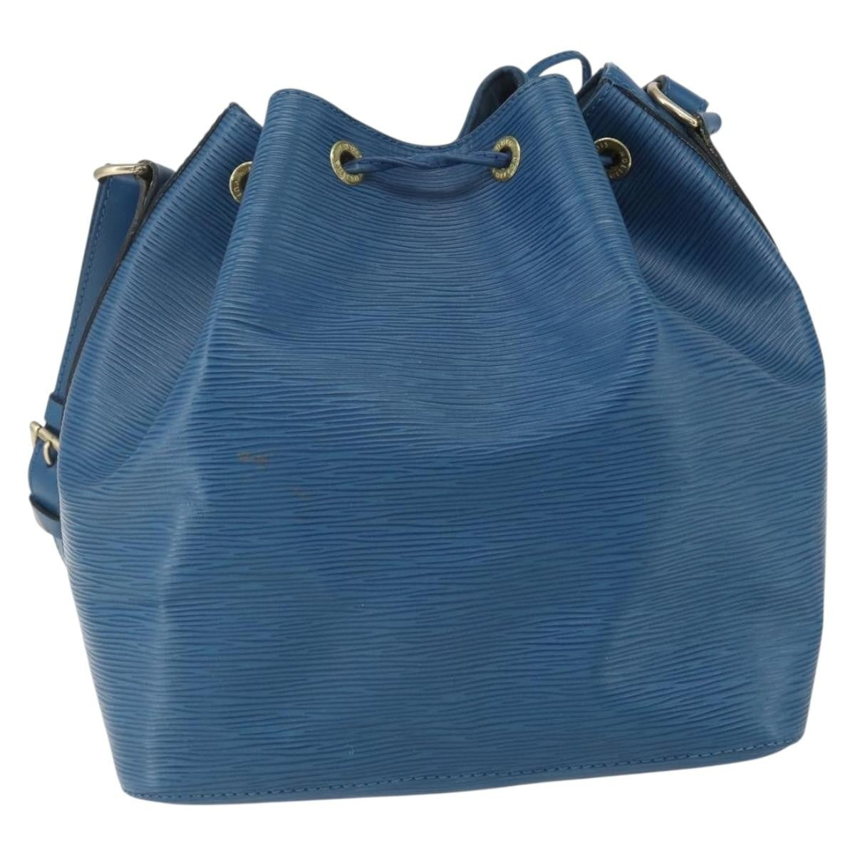 Louis Vuitton Petit Noe Epi Leather Blue Leather Shoulder Bag Bag (Pre-Owned)