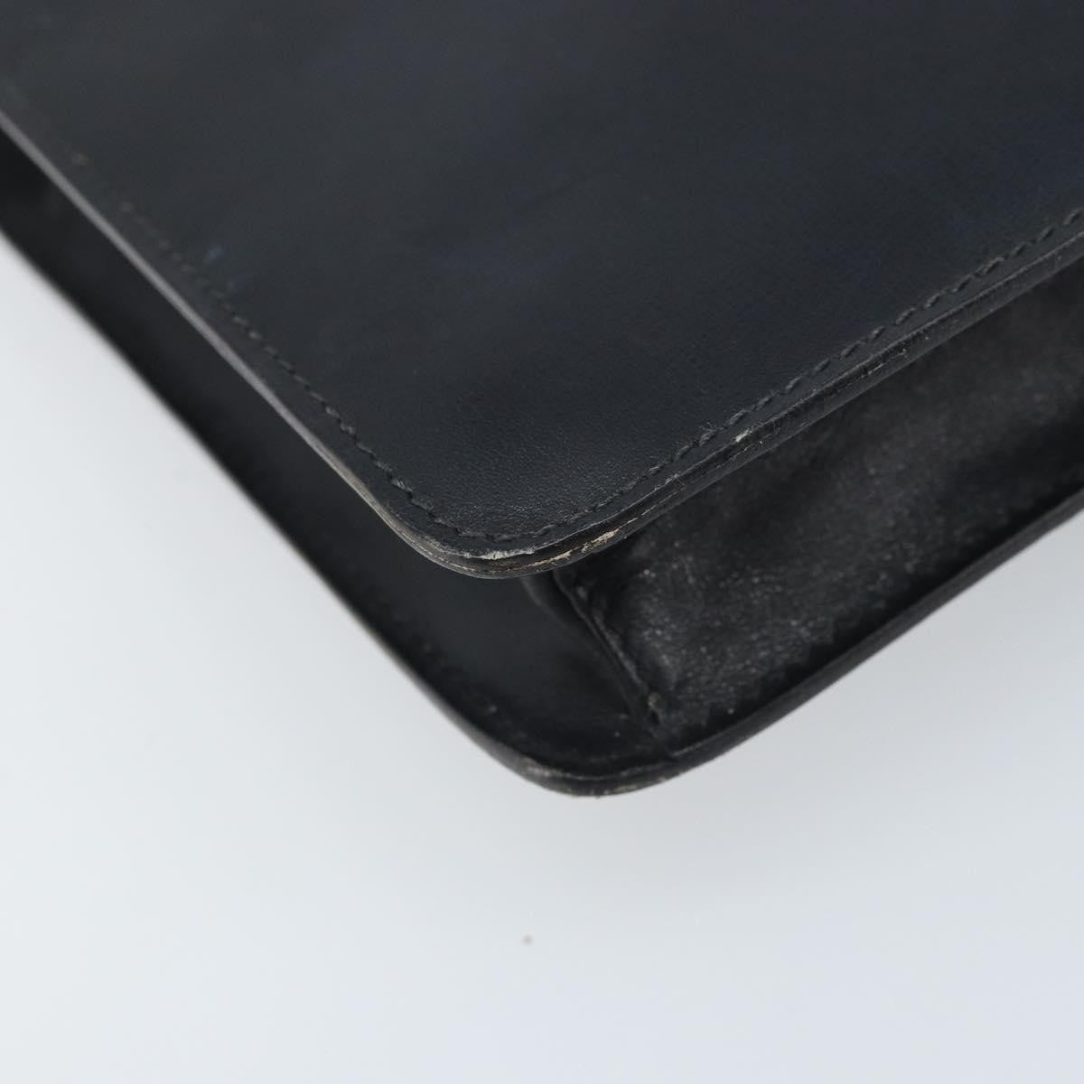 Celine Vintage Leather Black Leather Shoulder Bag Bag (Pre-Owned)
