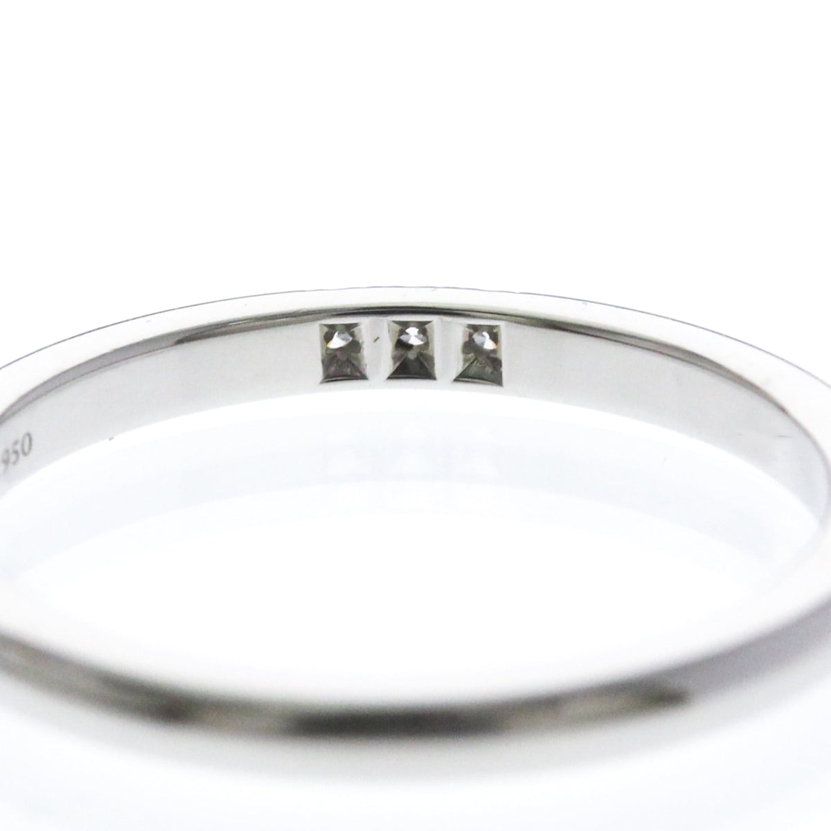 Tiffany & Co. Forever Band Platinum With Diamonds Silver Platinum Ring Jewelry (Pre-Owned)