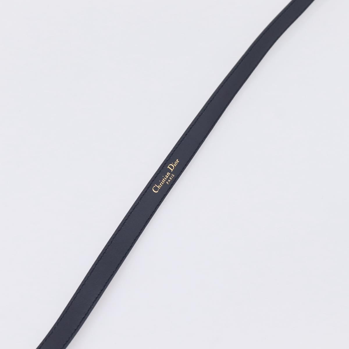 Christian Dior Vintage Belt Canvas Black Leather Belts Accessory (Pre-Owned)