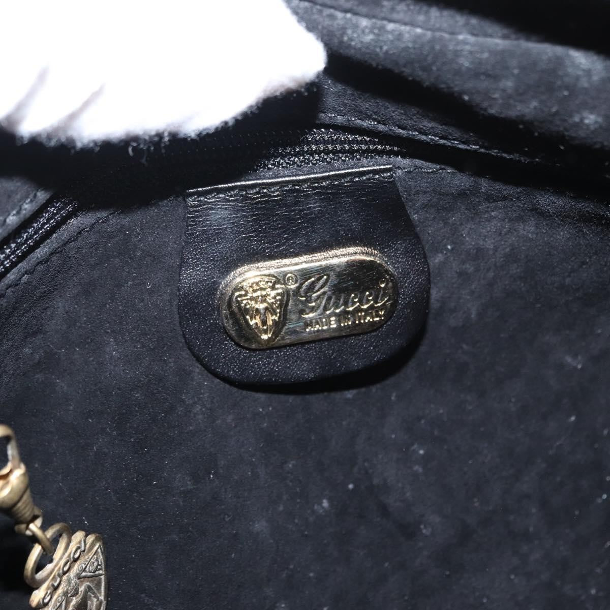 Gucci Vintage Leather Black Leather Shoulder Bag Bag (Pre-Owned)