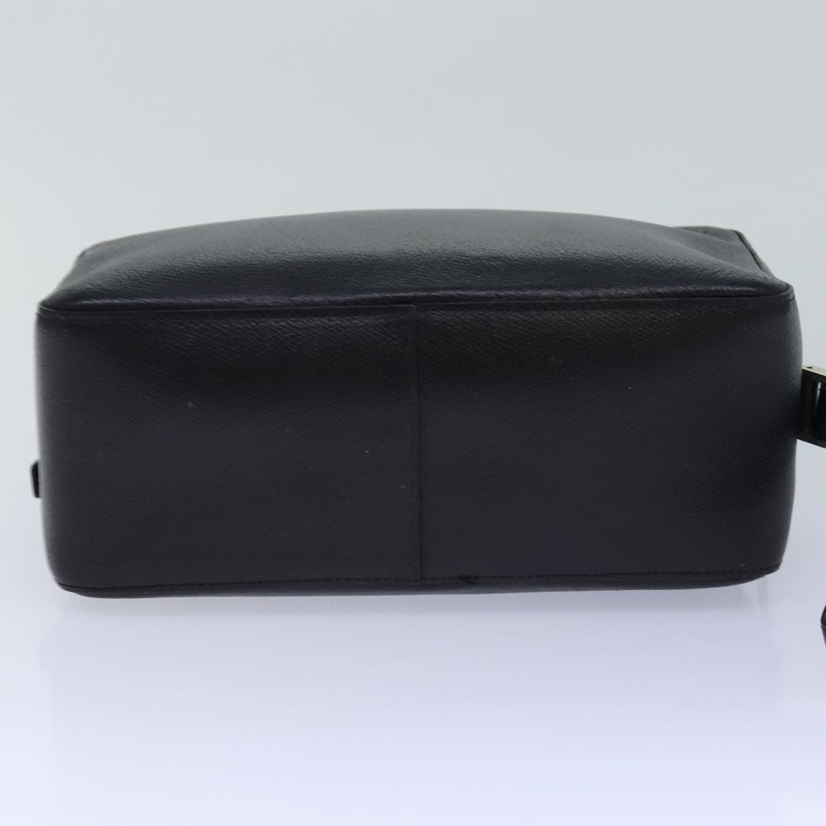 Versace Vintage Clutch Leather Black Leather Clutche & Pouche Bag (Pre-Owned)