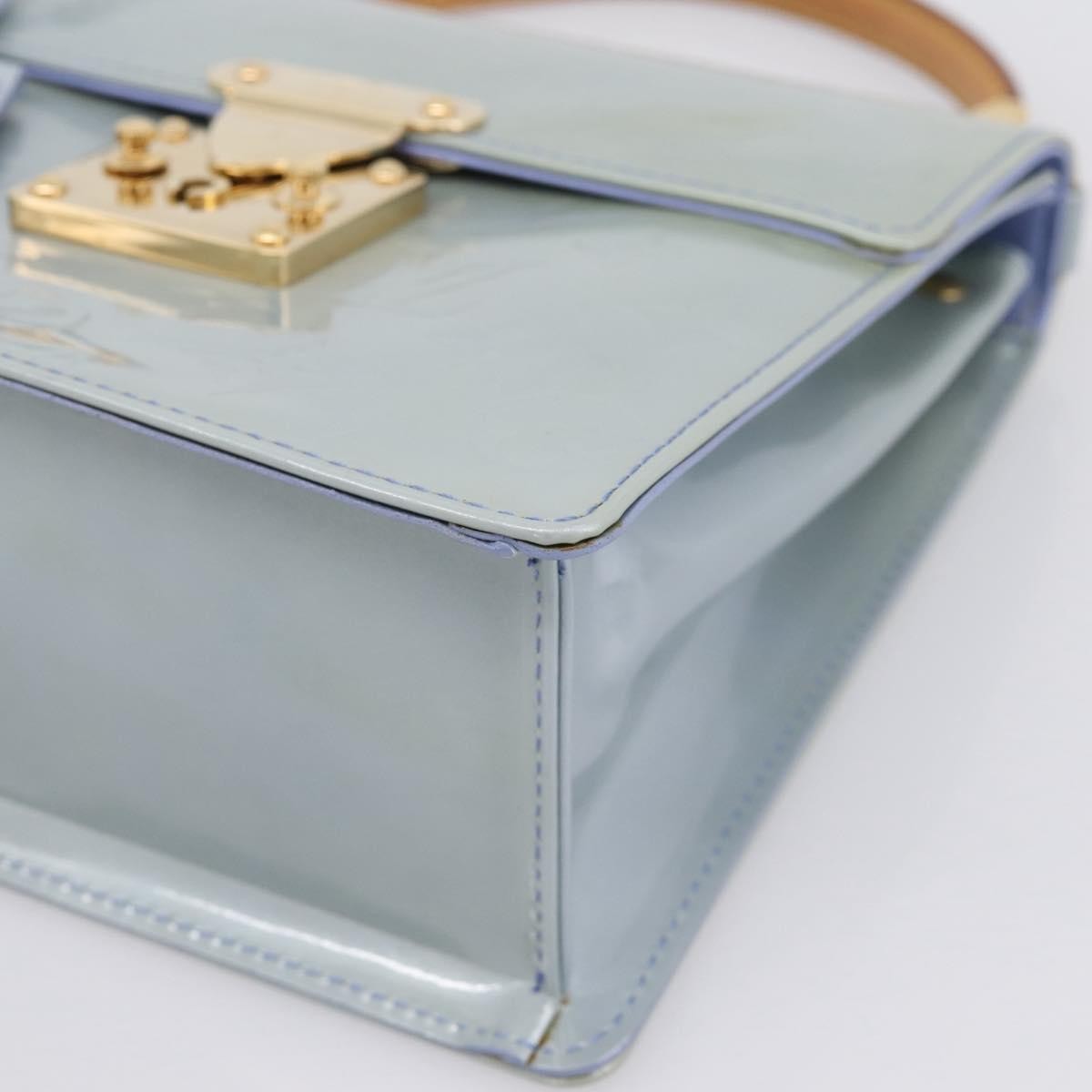 Louis Vuitton Spring Street Nm Patent Leather Blue Patent_Leather Handbag (Pre-Owned)