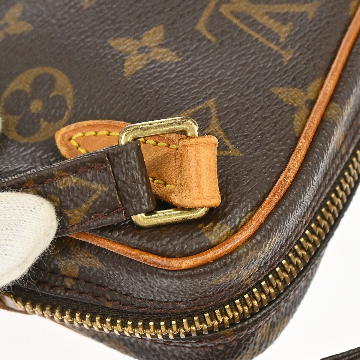 Louis Vuitton Pochette Marly Bandouliere Monogram Canvas Brown Canvas Shoulder Bag Bag (Pre-Owned)