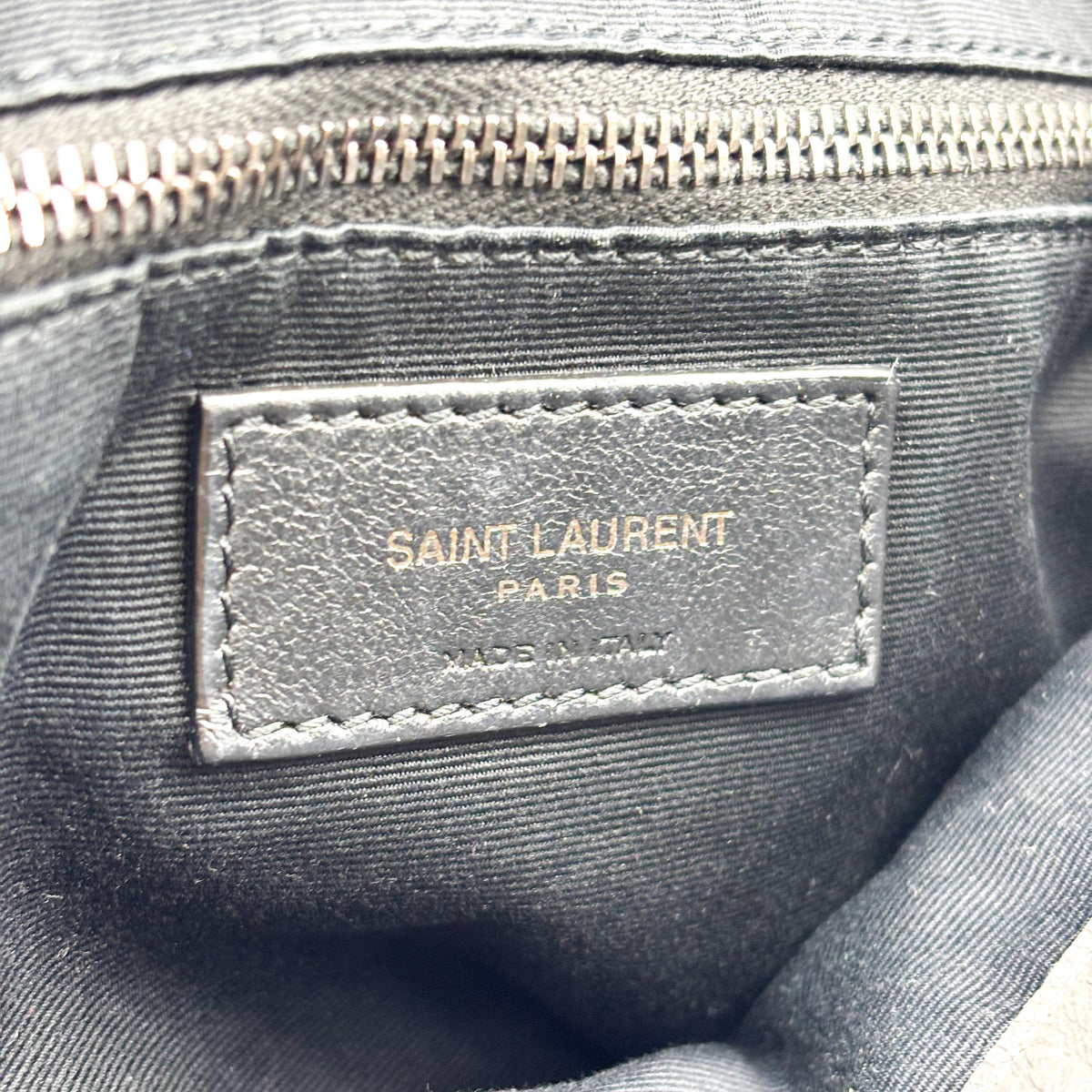 Saint Laurent Niki Shopping Matelasse Chevron Leather Gray Leather Tote Bag Bag (Pre-Owned)
