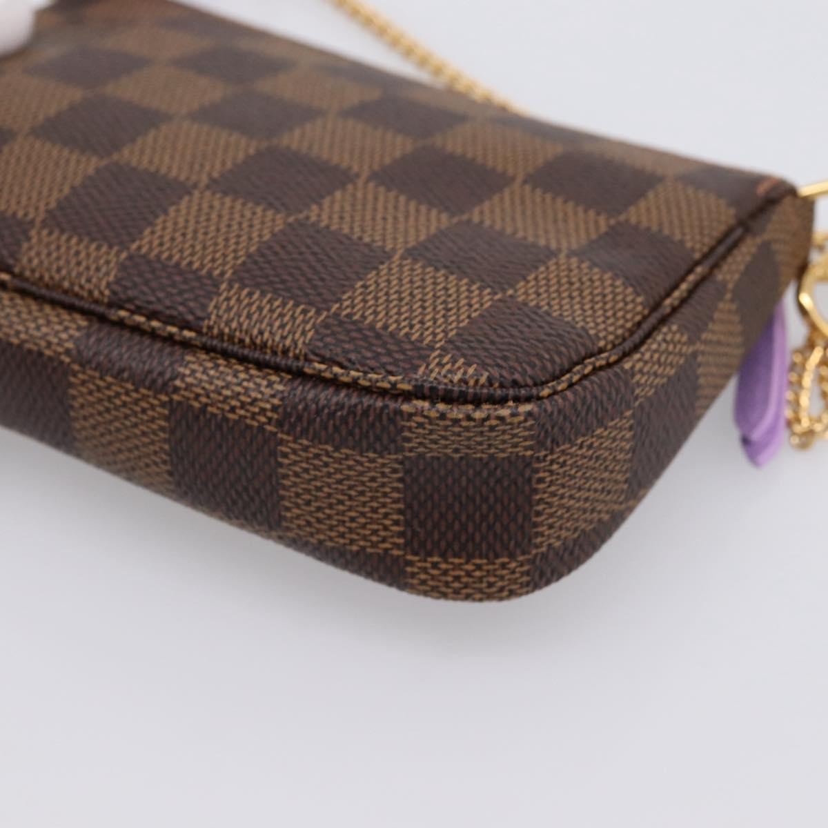 Louis Vuitton Pochette Accessoires Limited Edition Damier Brown Canvas Clutche & Pouche Bag (Pre-Owned)