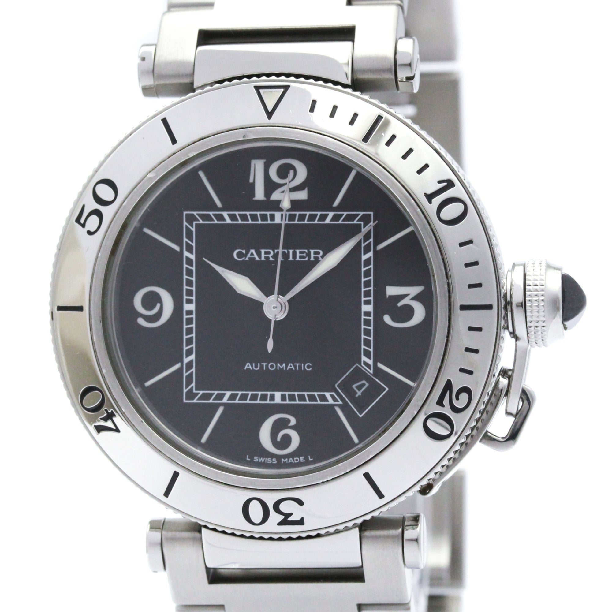 Cartier Pasha De Cartier Automatic Stainless Steel Watch (Pre-Owned)