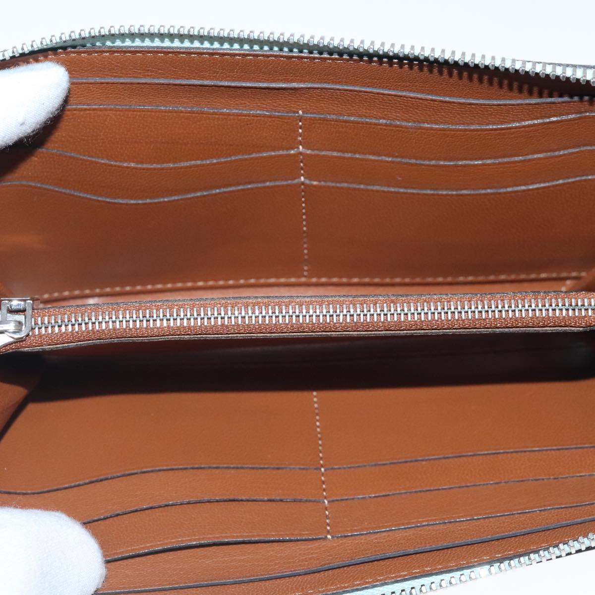 Louis Vuitton Jena Green Leather Wallet  (Pre-Owned)