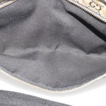 Gucci Gg Canvas Grey Canvas Shoulder Bag (Pre-Owned)