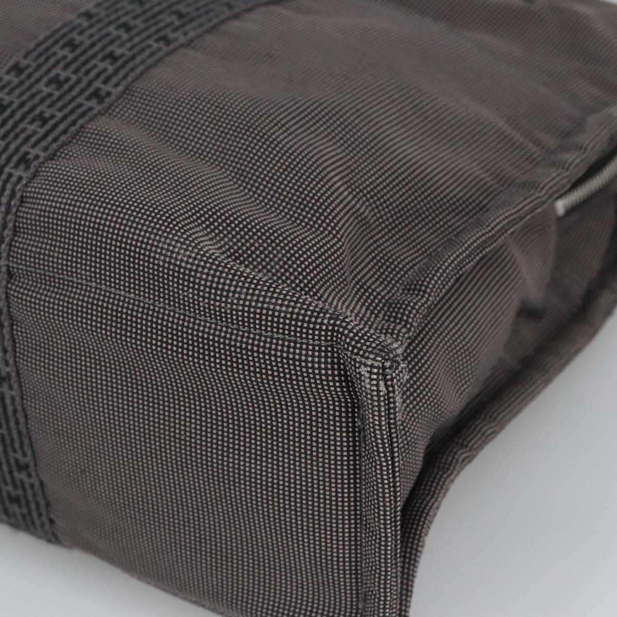 Hermès Herline Grey Canvas Tote Bag (Pre-Owned)