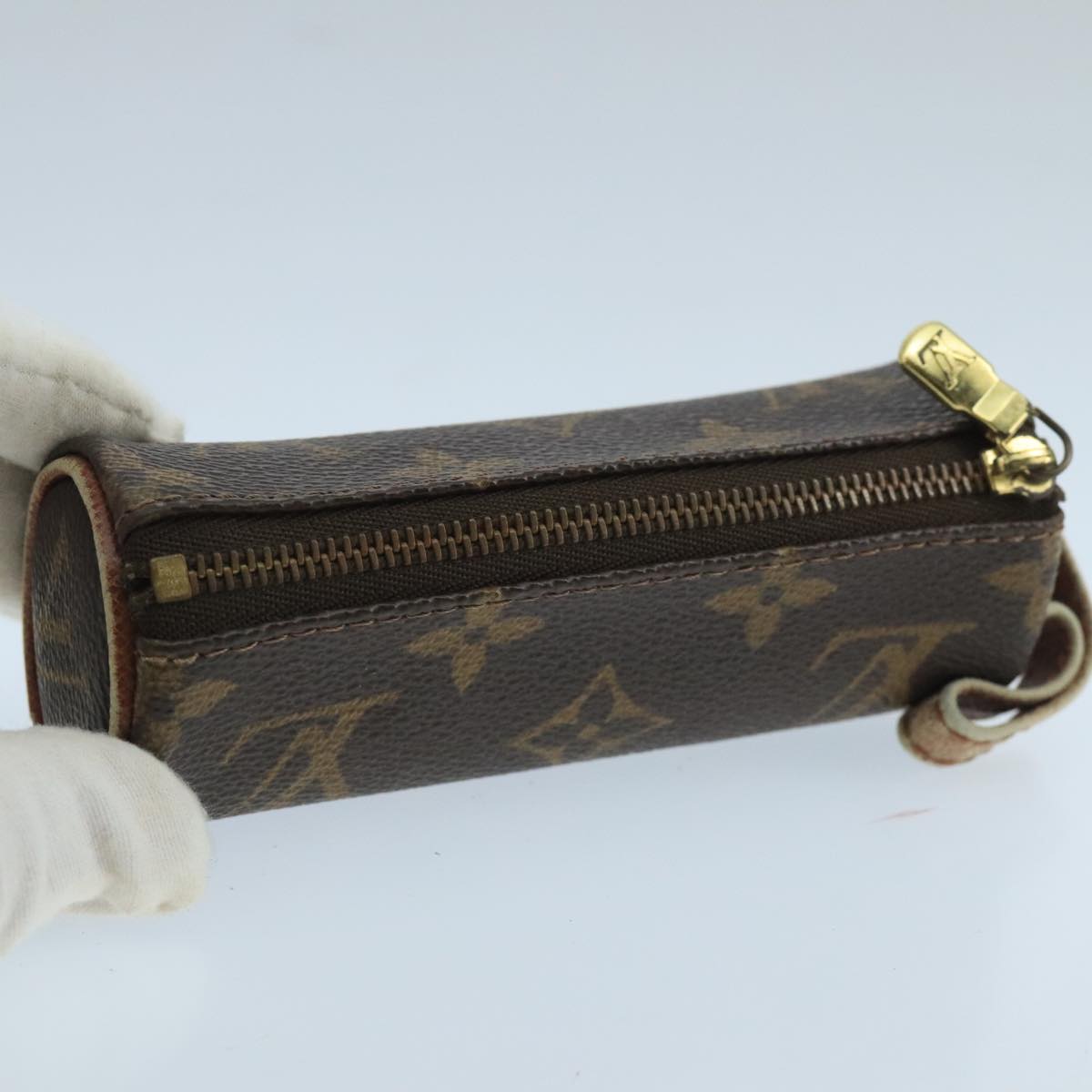 Louis Vuitton Etui À Balles De Golf Brown Canvas Clutch Bag (Pre-Owned)