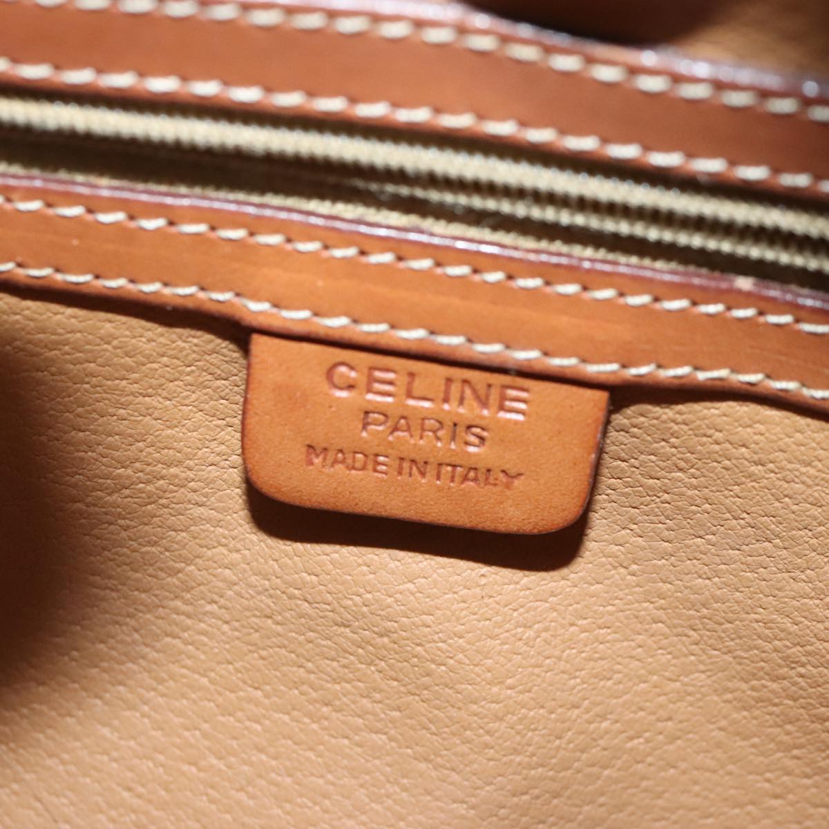 Céline Macadam Brown Canvas Handbag (Pre-Owned)