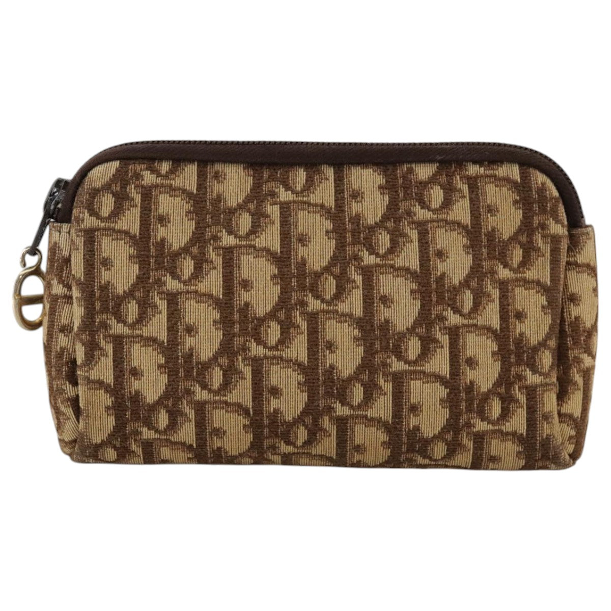 Dior Trotter Brown Canvas Clutch Bag (Pre-Owned)