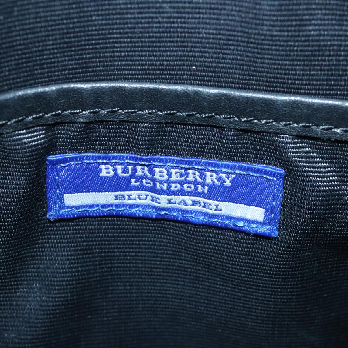 Burberry Nova Check Black Canvas Shoulder Bag (Pre-Owned)