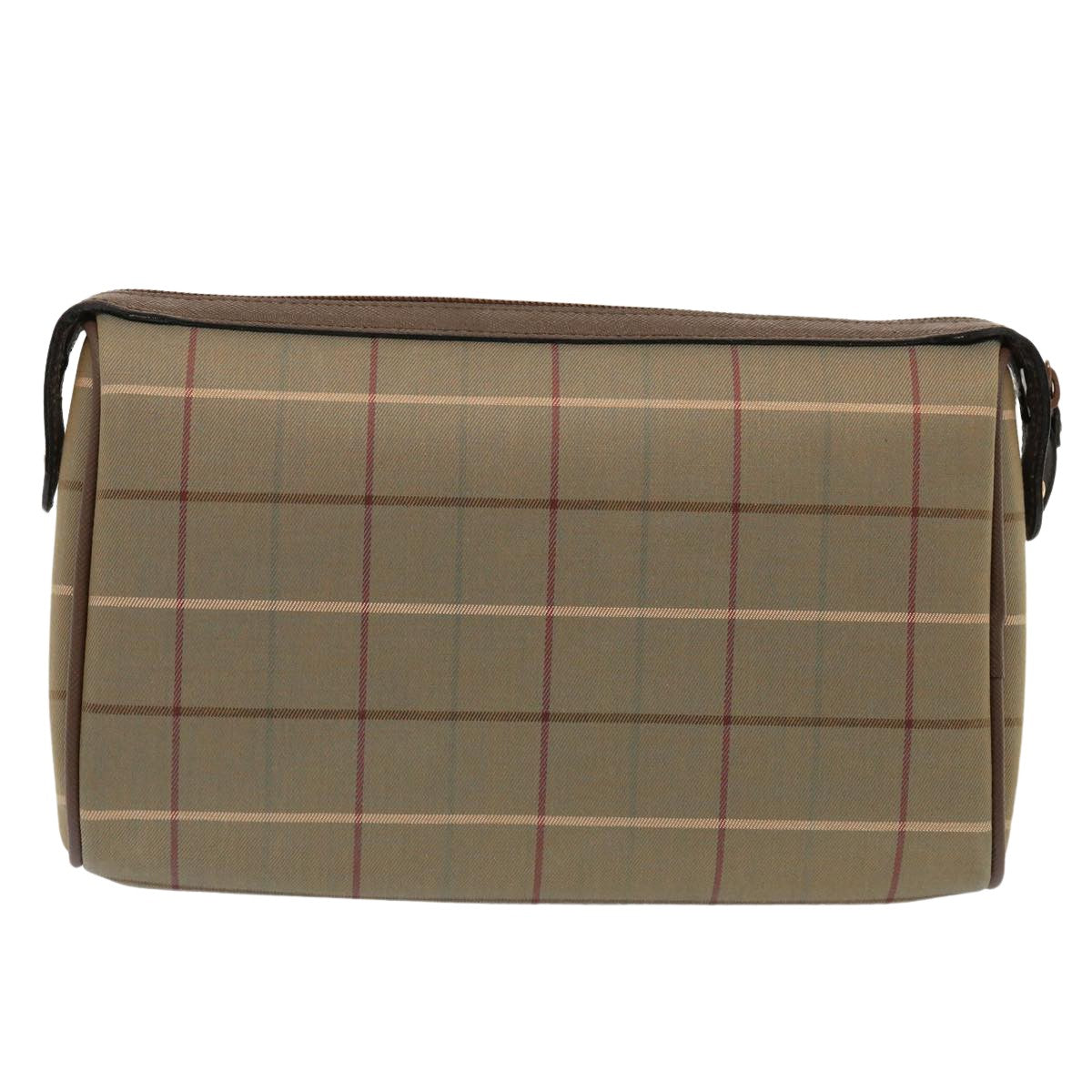 Burberry Nova Check Beige Canvas Clutch Bag (Pre-Owned)