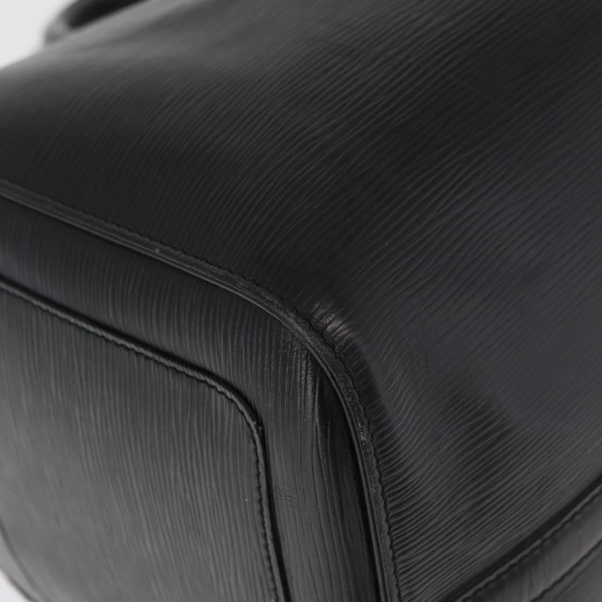 Louis Vuitton Keepall Epi Leather Black Leather Travel Bag Bag (Pre-Owned)