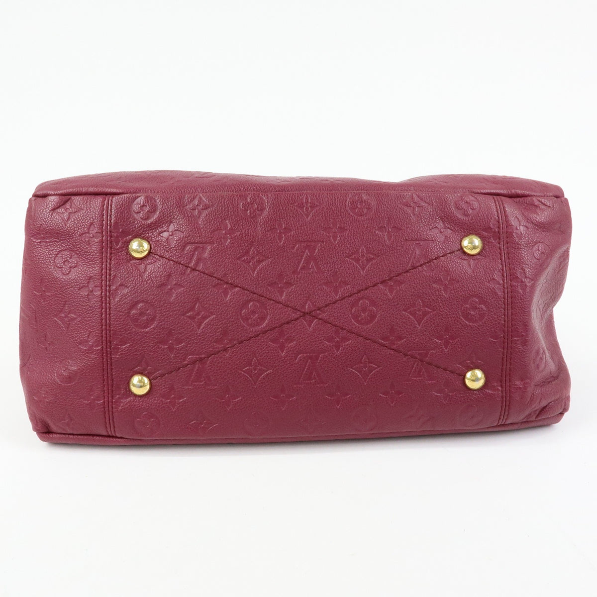 Louis Vuitton Artsy Monogram Empreinte Leather Burgundy Leather Handbag (Pre-Owned)