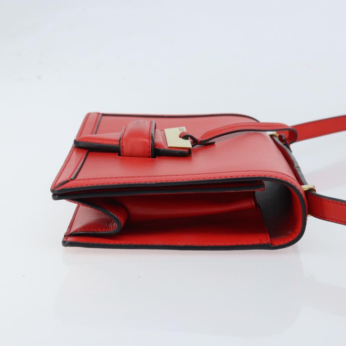 Loewe Barcelona Leather Red Leather Shoulder Bag Bag (Pre-Owned)