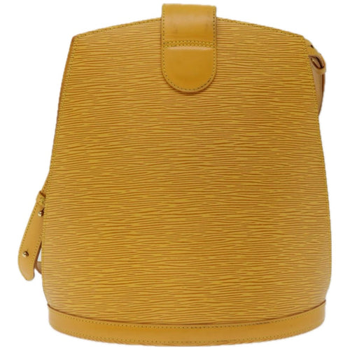 Louis Vuitton Cluny Yellow Leather Shoulder Bag (Pre-Owned)