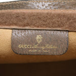 Gucci Shima Line Beige Canvas Clutch Bag (Pre-Owned)
