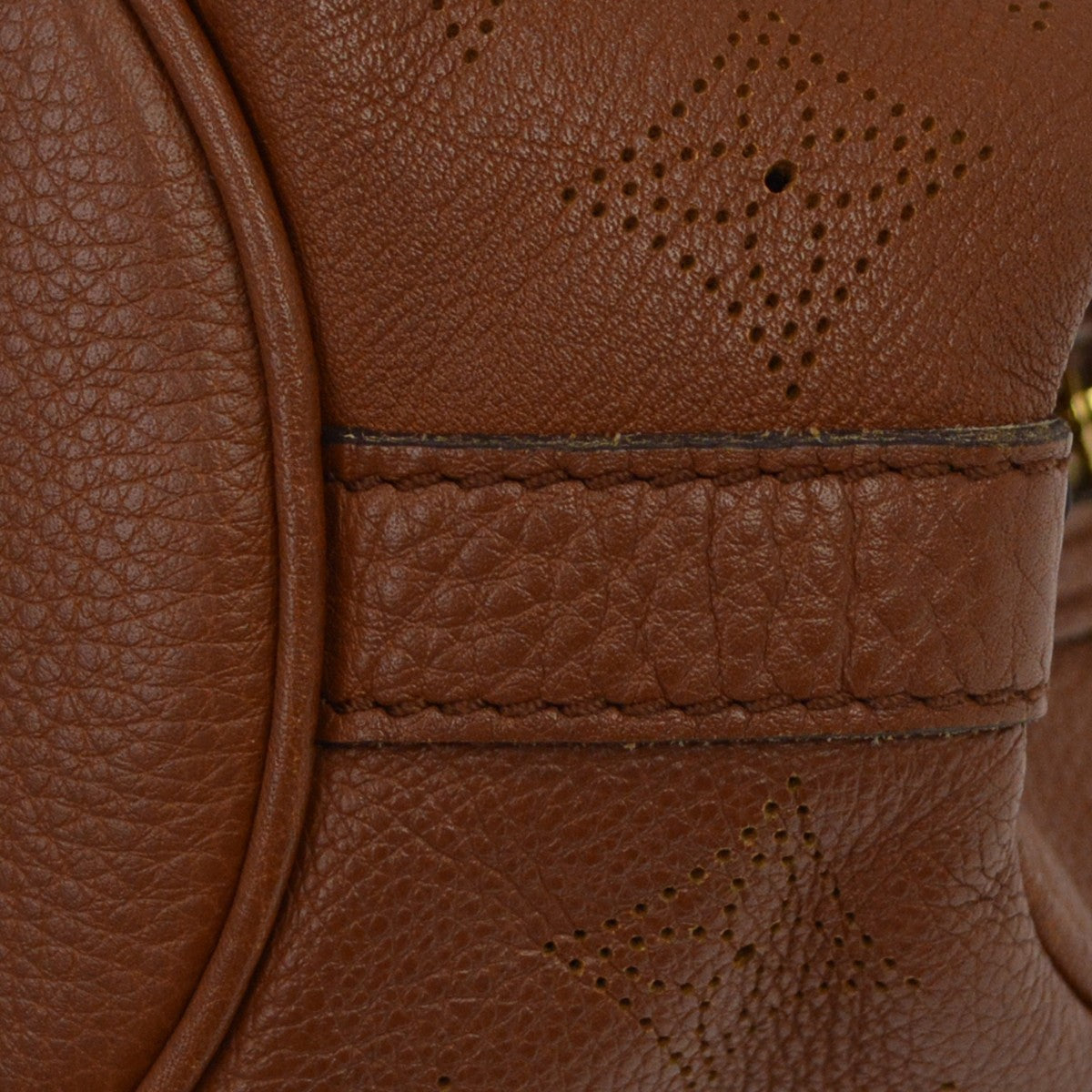 Louis Vuitton Lunar Mahina Leather Brown Leather Shoulder Bag Bag (Pre-Owned)