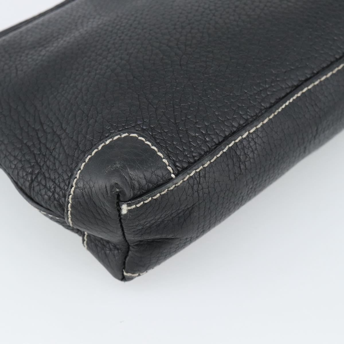 Tiffany & Co. Vintage Leather Black Leather Shoulder Bag Bag (Pre-Owned)