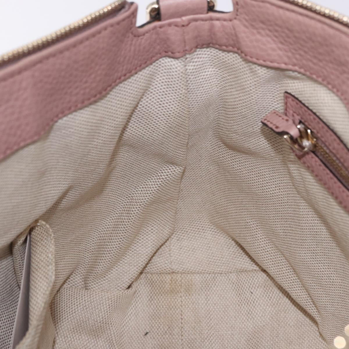Gucci Soho Working Leather Pink Leather Tote Bag Bag (Pre-Owned)