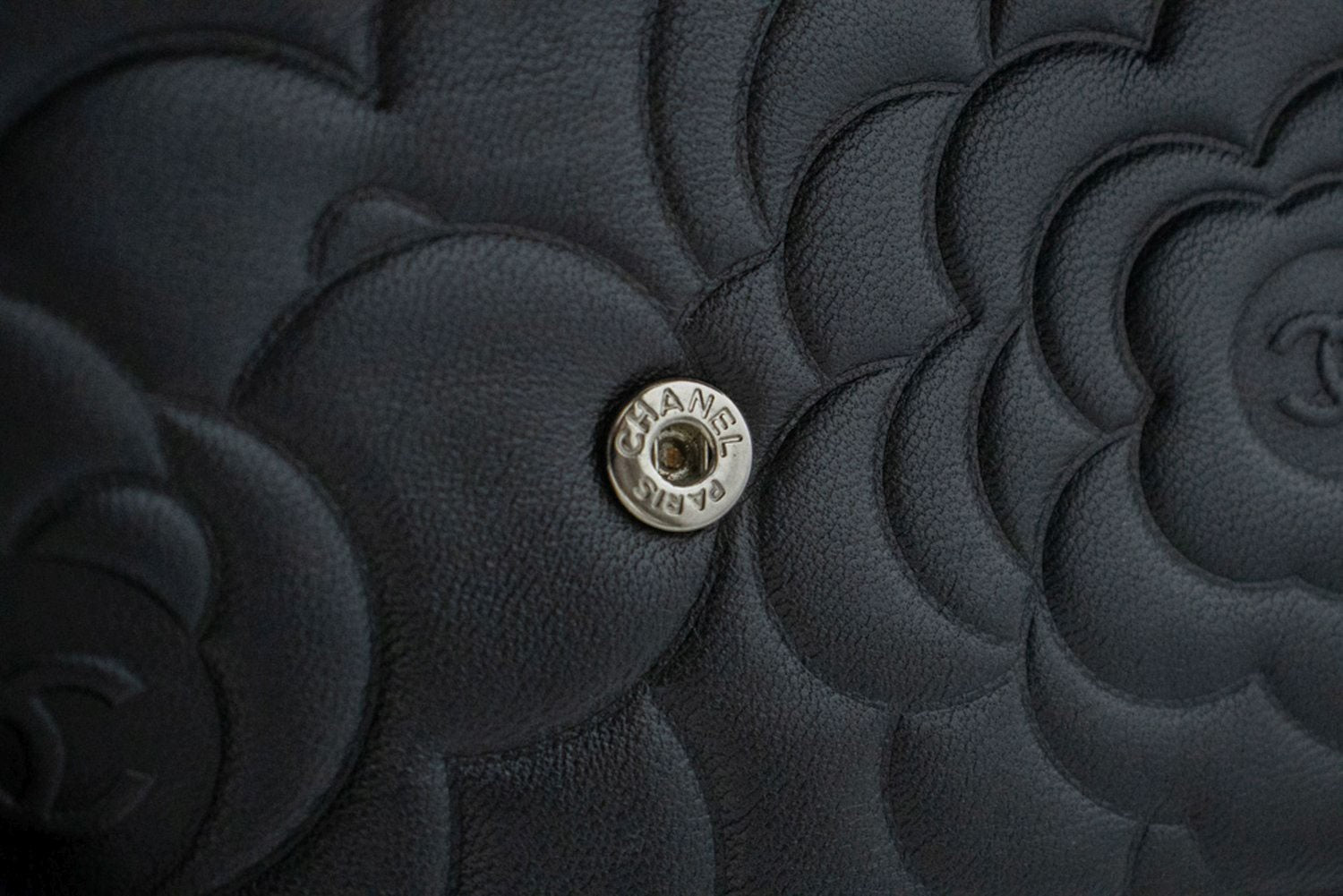 Chanel Wallet On Chain Lambskin Black Leather Shoulder Bag Bag (Pre-Owned)