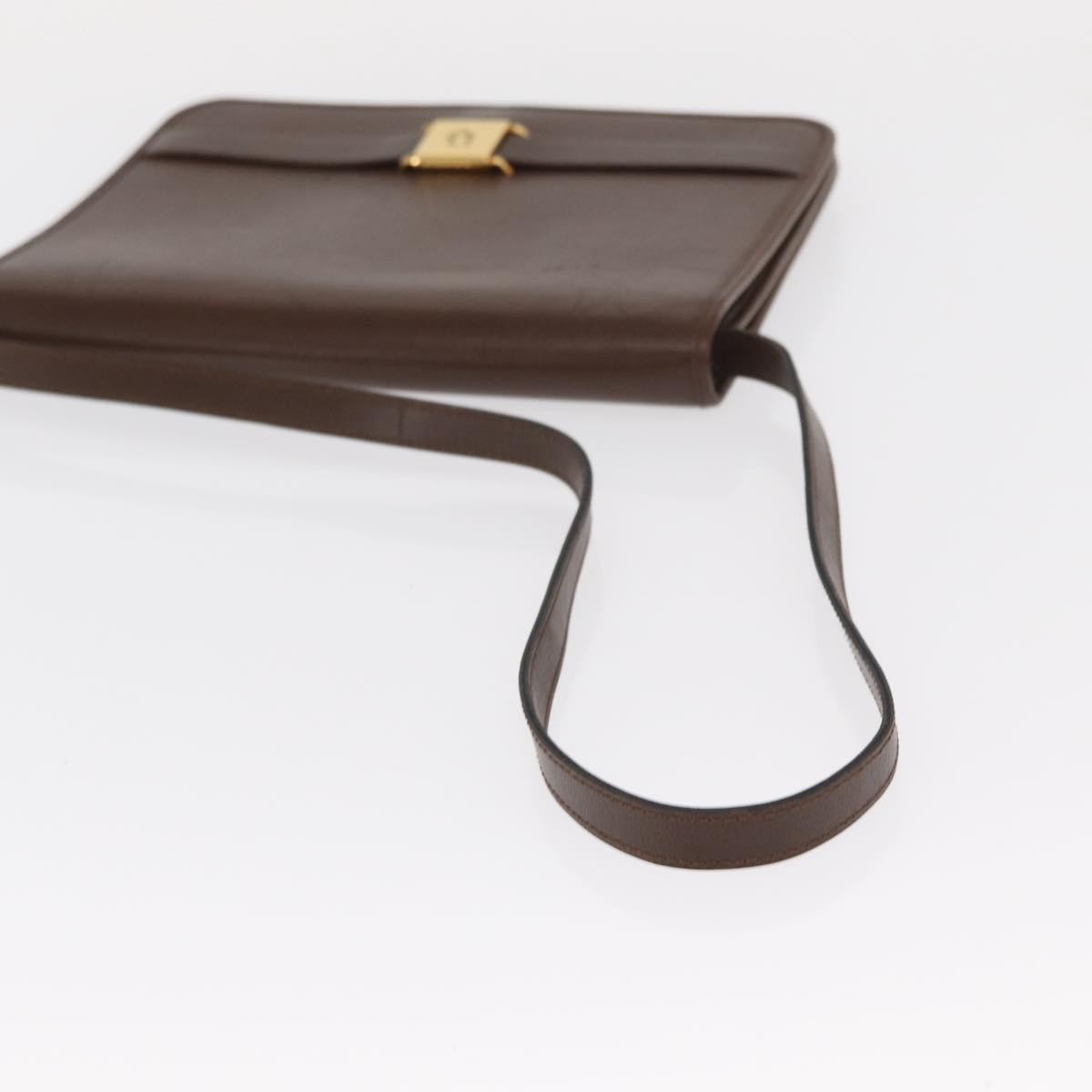 Christian Dior Vintage Leather Brown Leather Shoulder Bag Bag (Pre-Owned)