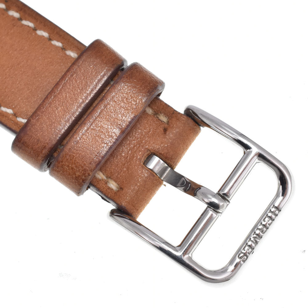 Hermes Cape Cod Quartz Stainless Steel And Leather Watch (Pre-Owned)