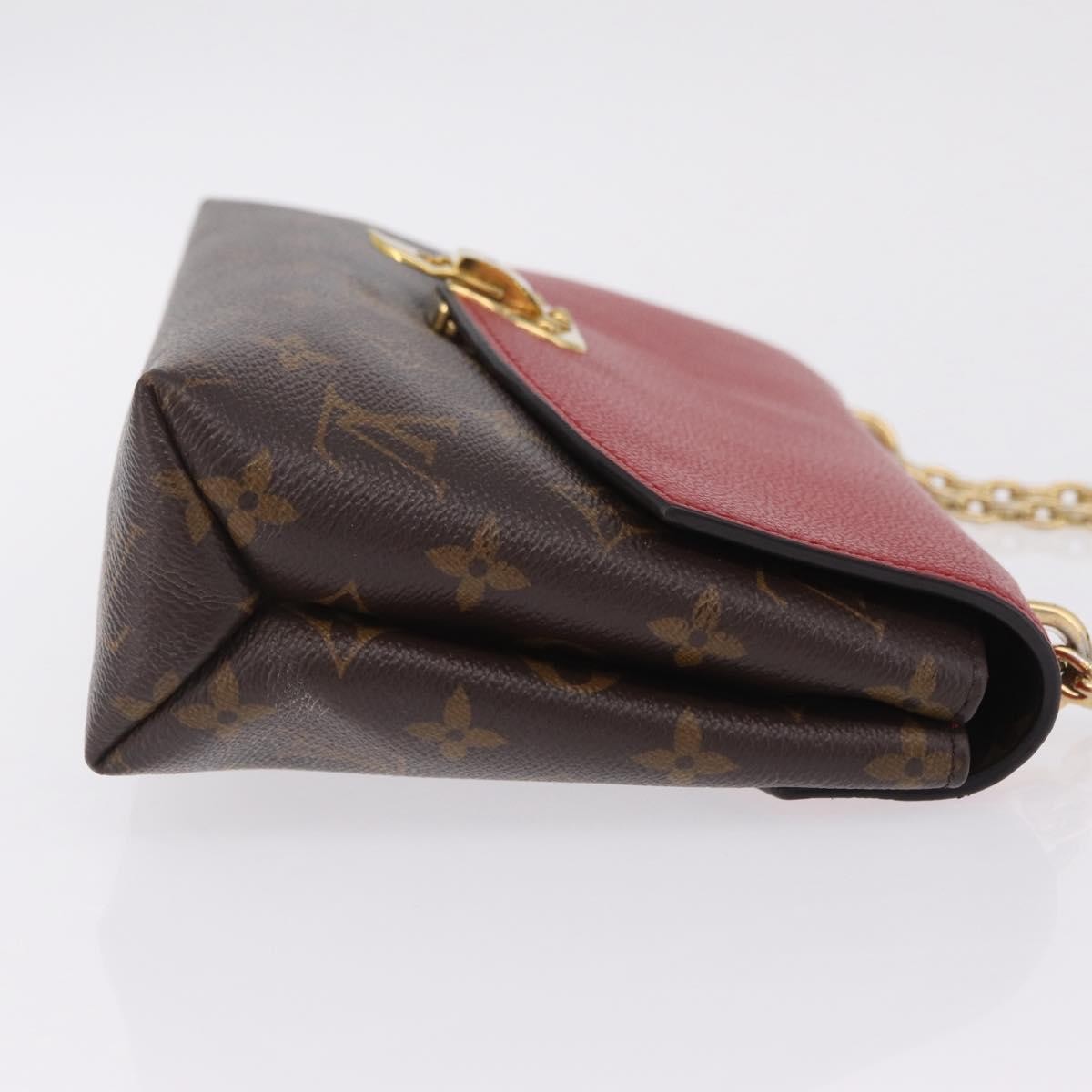 Louis Vuitton Saint Placide Monogram Canvas And Leather Brown Canvas Handbag (Pre-Owned)