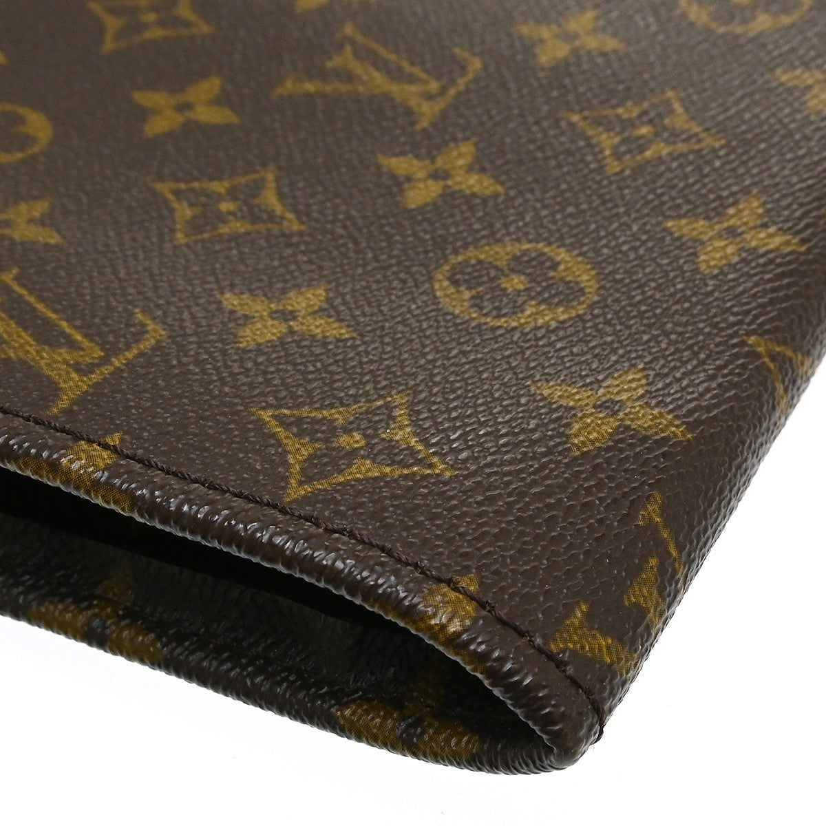 Louis Vuitton Poche Documents Monogram Canvas Brown Canvas Briefcase Bag (Pre-Owned)
