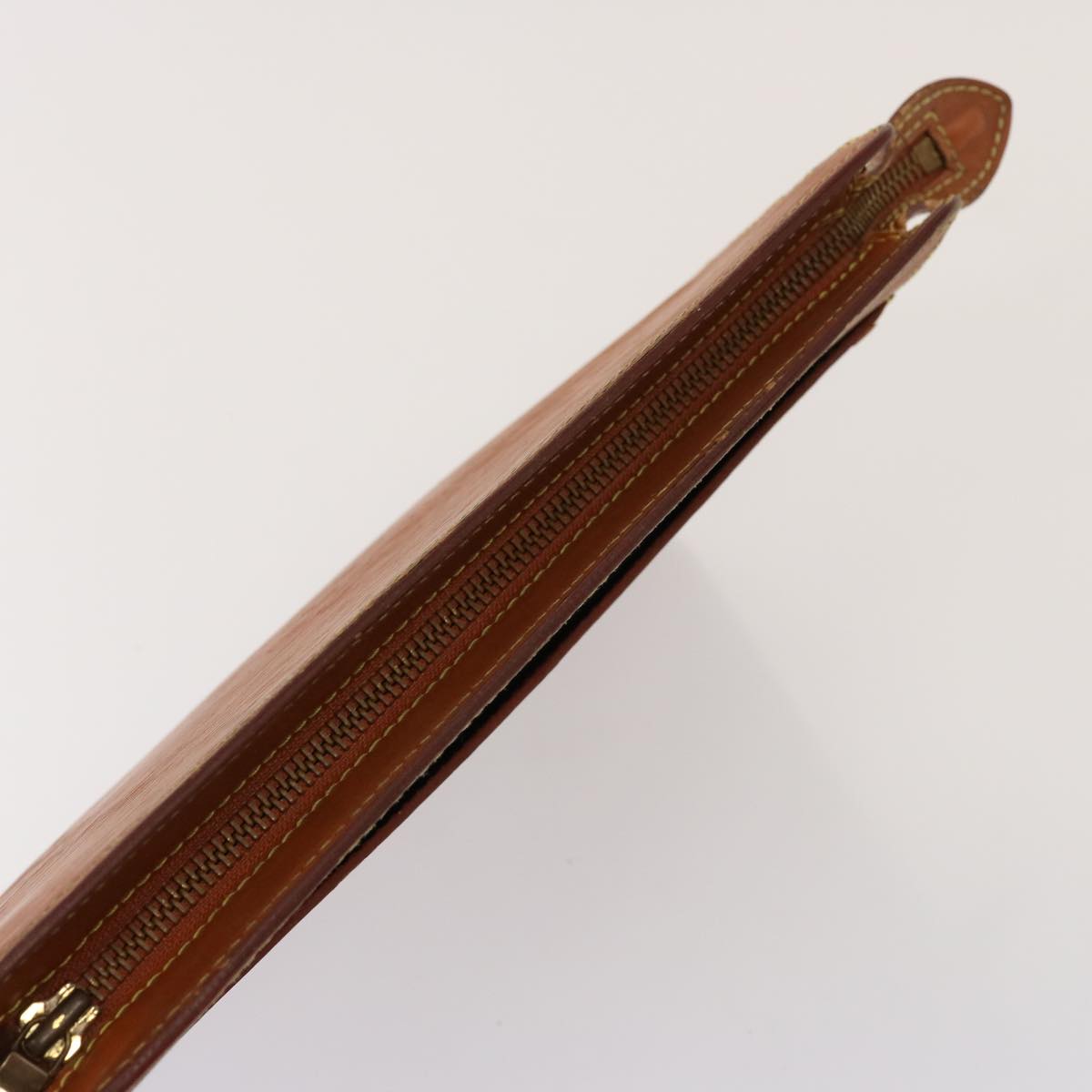 Louis Vuitton Pochette Homme Brown Leather Clutch Bag (Pre-Owned)