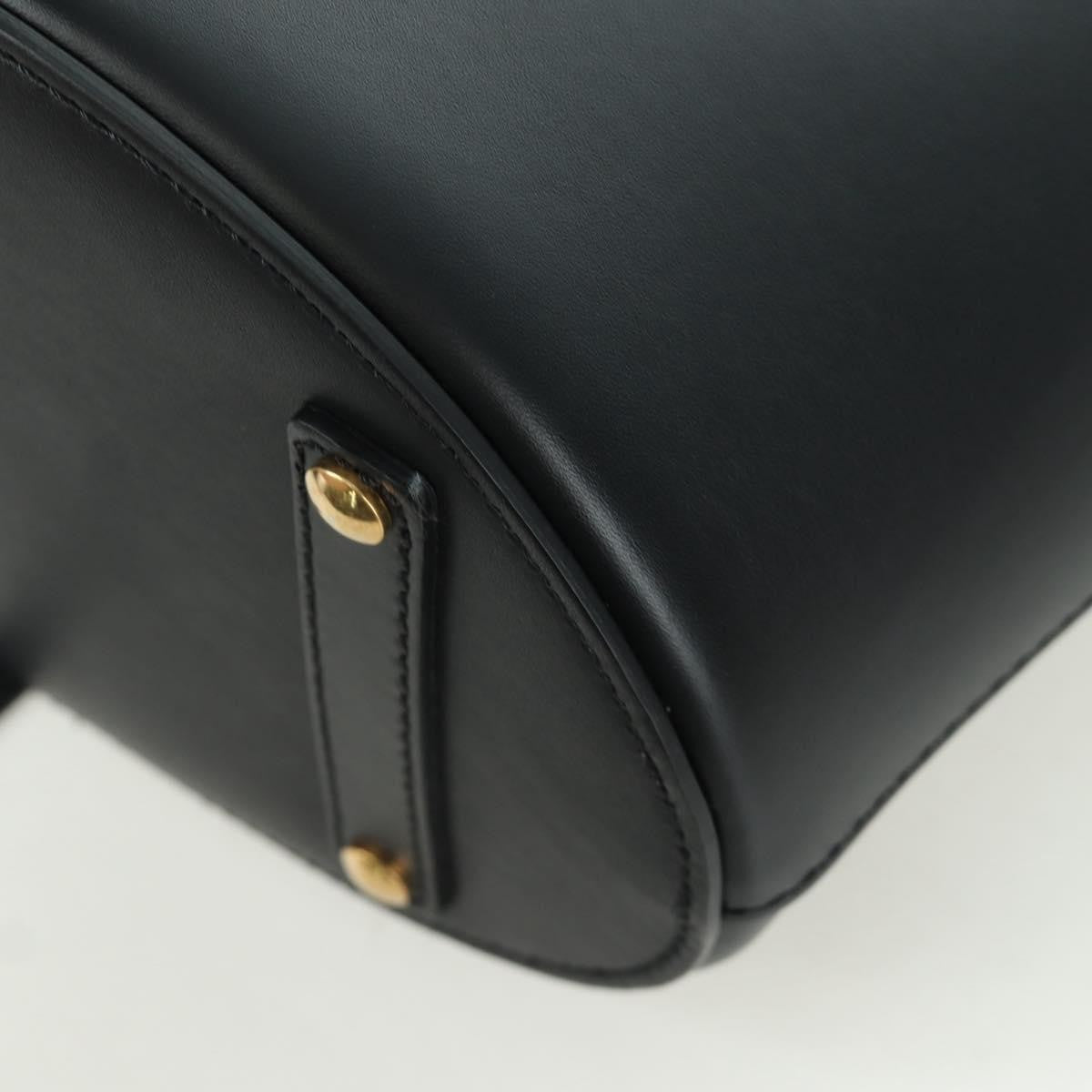 Burberry Supple Bucket Leather Black Leather Handbag (Pre-Owned)