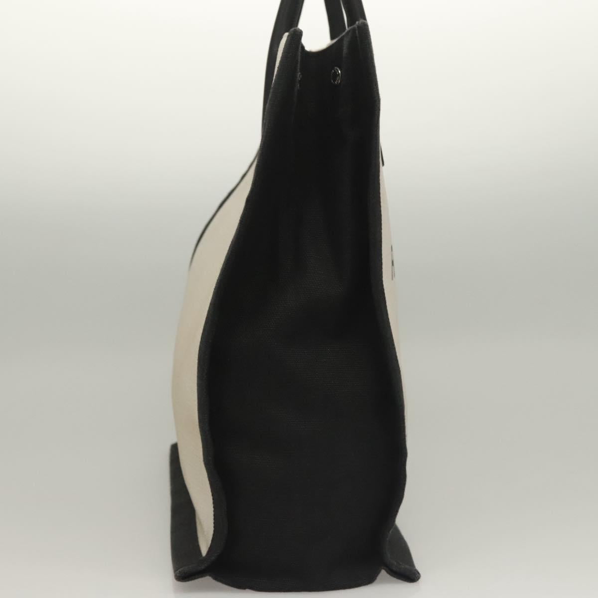 Saint Laurent Rive Gauche White Canvas, Leather Handbag (Pre-Owned)