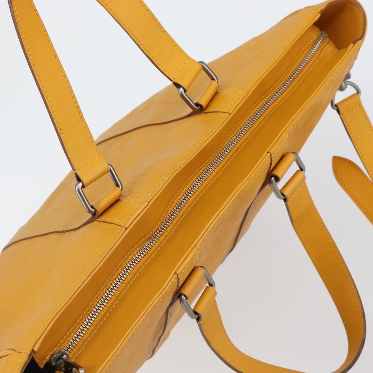 Louis Vuitton Tadao Damier Infini Leather Yellow Leather Handbag (Pre-Owned)