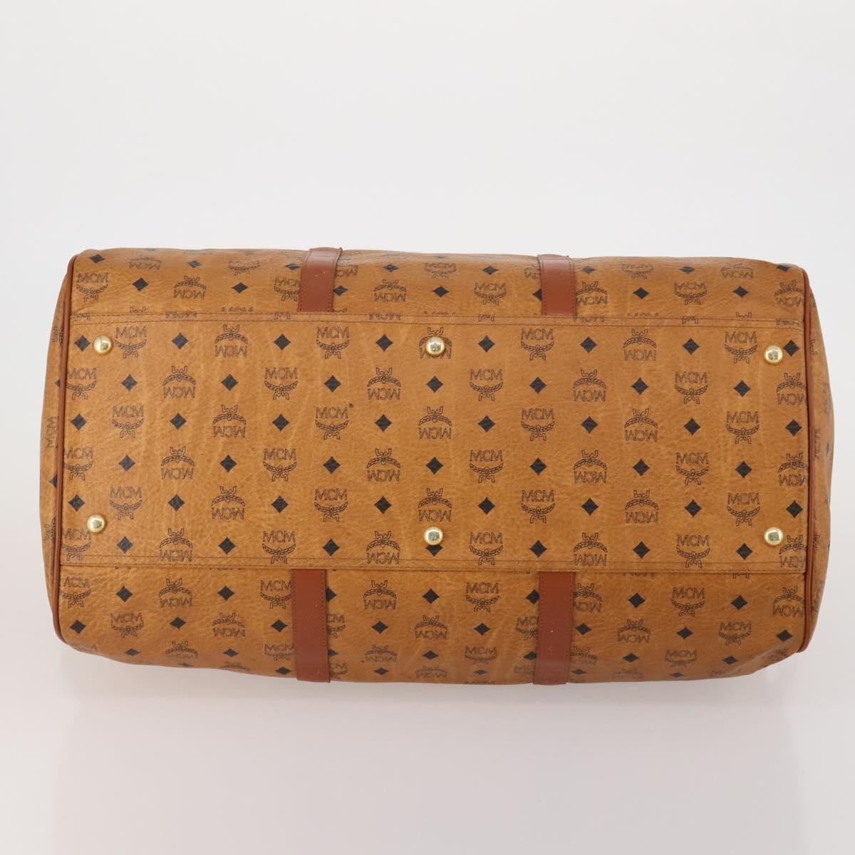 MCM Vicetos Leather Brown Leather Travel Bag Bag (Pre-Owned)